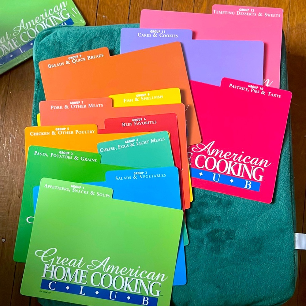 Great American Home Cooking Club Recipe Card Collection